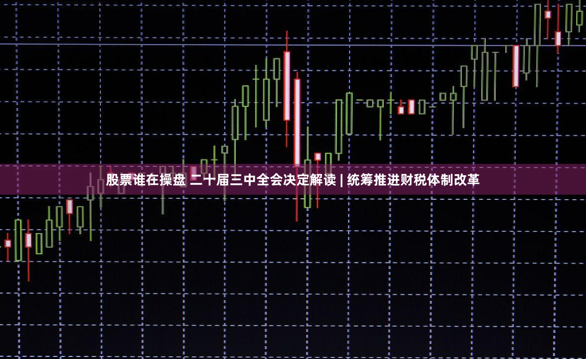 股票谁在操盘 二十届三中全会决定解读 | 统筹推进财税体制改革